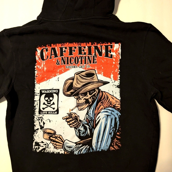 NWOT Western Grit Co Outlaw Fuel Hoodie, Size M - Picture 4 of 6